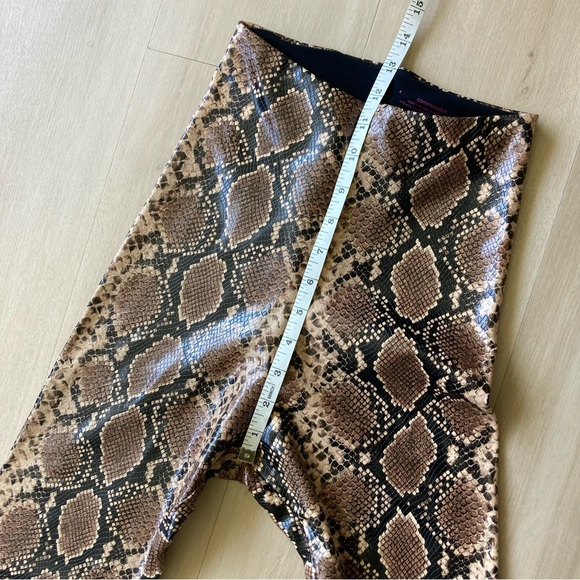 Commando Faux Leather Snakeskin Print Leggings size S - Picture 5 of 6